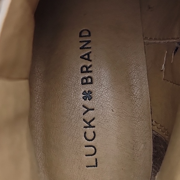 Lucky Brand Breah Boho Chic Ankle Boot Tan Taupe Size 8 - Picture 11 of 16